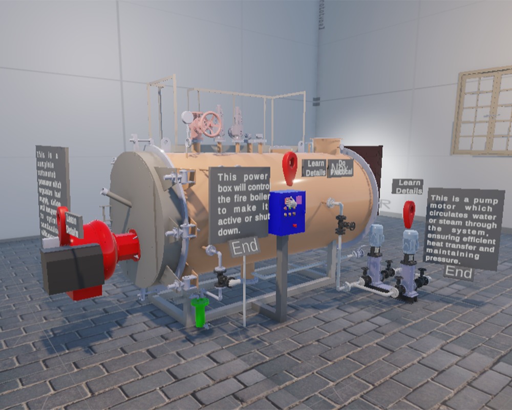 Interactive Industrial VR Training Simulation